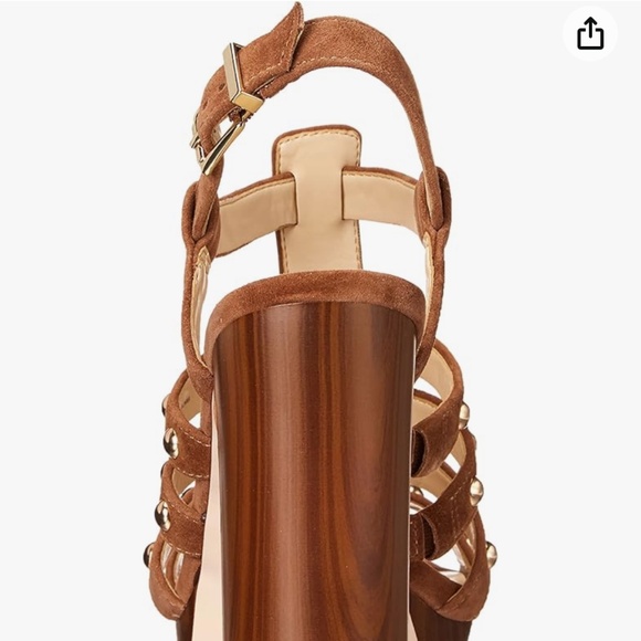 JESSICA SIMPSON Rienne Platform Sandal In Tobacco - Picture 3 of 5